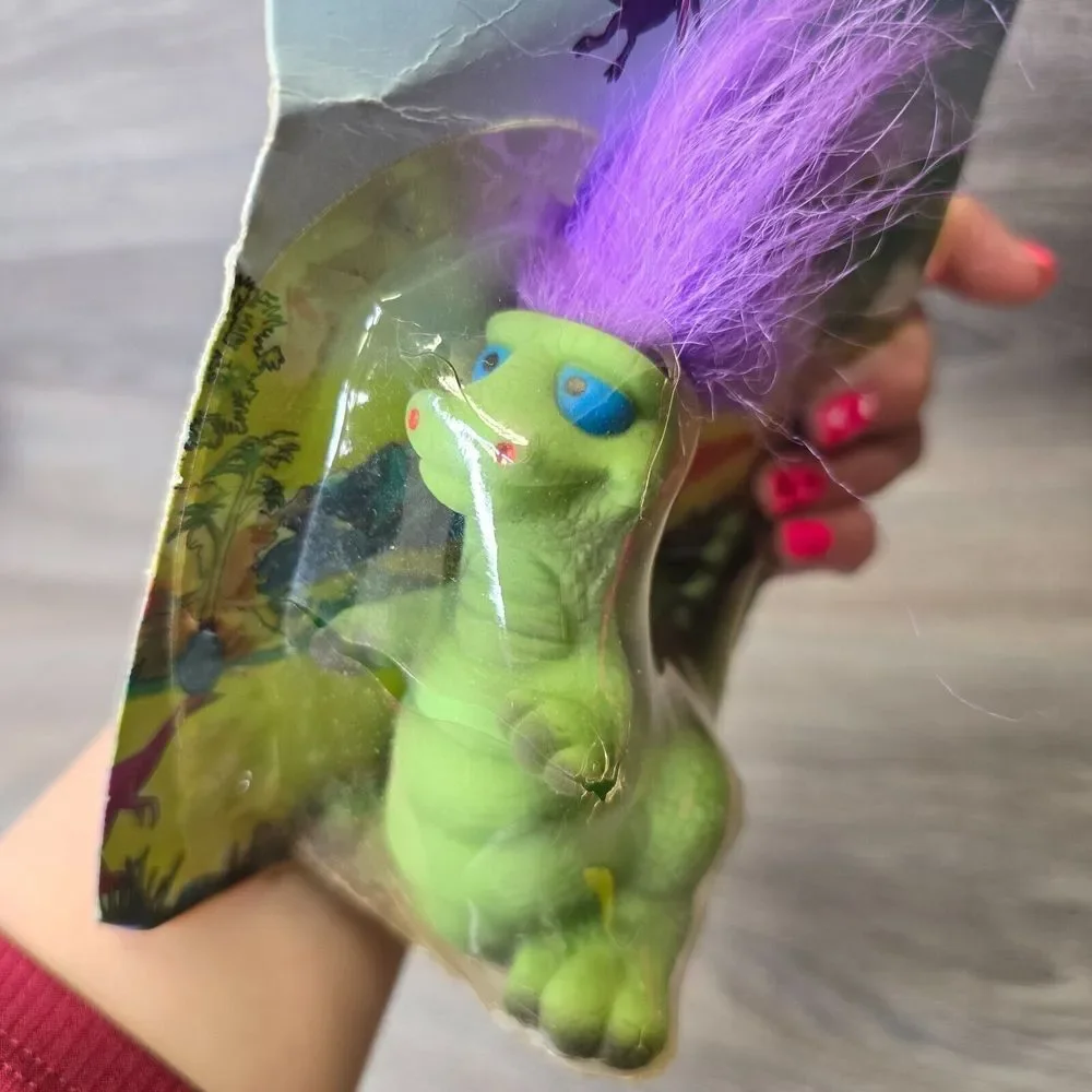 Vintage Troll Jurassic Island Trollasaurus 90s‎ NIP Sealed 3.5 in NOT MINT BOX